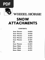 Download wheelHorse Snow Attachments Manuals by Kevins Small Engine and Tractor Service SN47347681 doc pdf