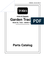 Toro Wheel Horse 416 Parts Manual