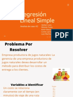 Analisis de Regresion Lineal Simple