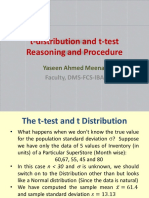 T-Distribution and T-Test AABR - Updated Fall 2019