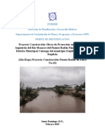 Identificación Proyecto Protección Margen Izquierda Del Río Masacre, Municipio Cañongo, Dajabón