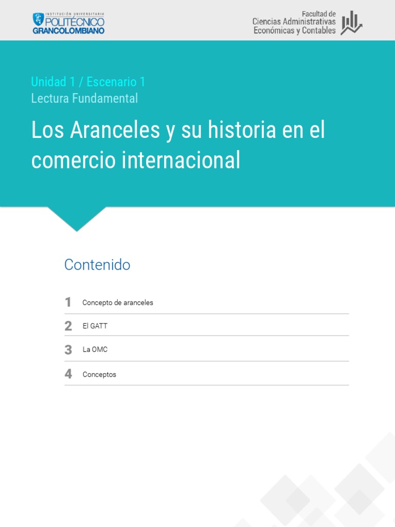 Un análisis de la historia y evolución de los aranceles en el comercio ...