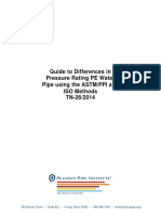 Guide To Differences in Pressure Rating PE Water Pipe Using The ASTM/PPI and ISO Methods TN-28/2014