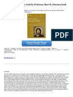 How Jesus Became God by Professor Bart D. Ehrman Book: Download Here