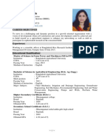 CV of Mst. Shetara Yesmin