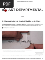 Architectural Lettering Techniques | PDF | Art