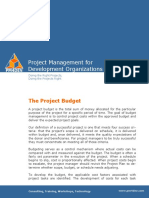 Project Management For Development Organizations