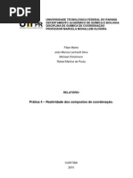 Reatividade Dos Compostos de Coordenação - Química - UTFPR - 2010