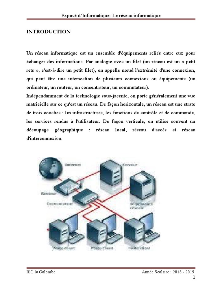 Introduction au réseau informatique | PDF | Réseau informatique ...