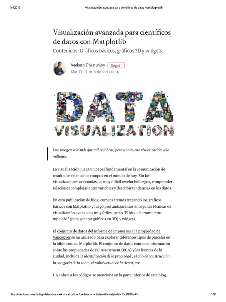 Visualización Avanzada con Matplotlib | PDF | Histograma | Geometría