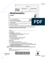 Question Paper Level 2 Mathematics October 2017