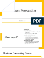 Business Forecasting - 1 & 2