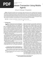 Download Mobile Database Transaction Using Mobile Agents by Journal of Computing SN47349120 doc pdf