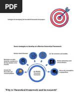 Strategies For Developing The Theoretical Framework and Purpose