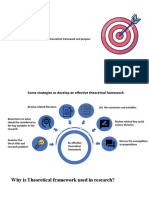 Strategies For Developing The Theoretical Framework and Purpose