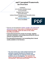 Theoretical and Conceptual Framework: An Overview