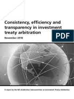 Consistency, efficiency and transparency key to investment treaty arbitration reform