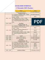 Programme Schedule Day 2: 17 December 2019 (Tuesday) : Time (HRS) Event Venue