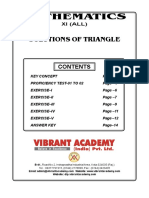 Solutions of Triangle Sheet