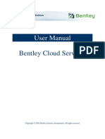 User Manual: Bentley Cloud Services