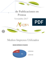 Reporte Publicaciones Prensa Noviembre 2017