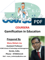 Gamification in Education: Coursera