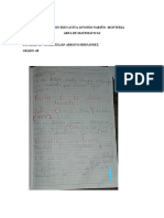 Taller de Matematicas #1 - Cesar Julian Arroyo Hernandez - 4B 2periodo