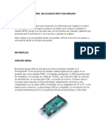 Control de Accesos Rfid Con Arduino