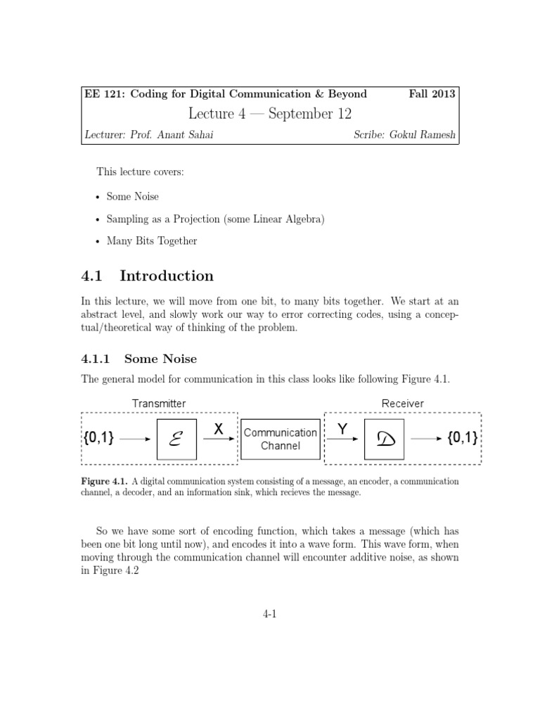 Lec04 PDF | PDF | Vector Space | Basis (Linear Algebra)
