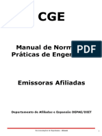 Recomendações de Engenharia para Emissoras Afiliadas