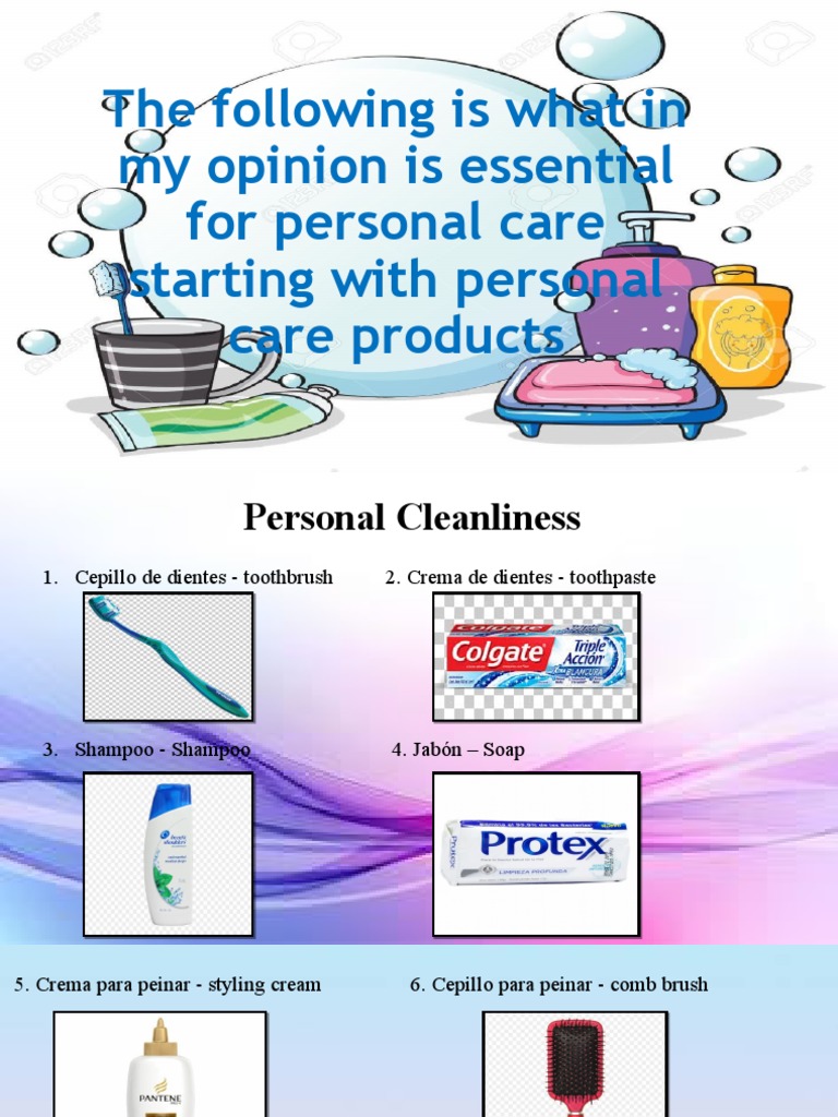 Essential Personal Care Products Guide | PDF | Self-Improvement | Wellness