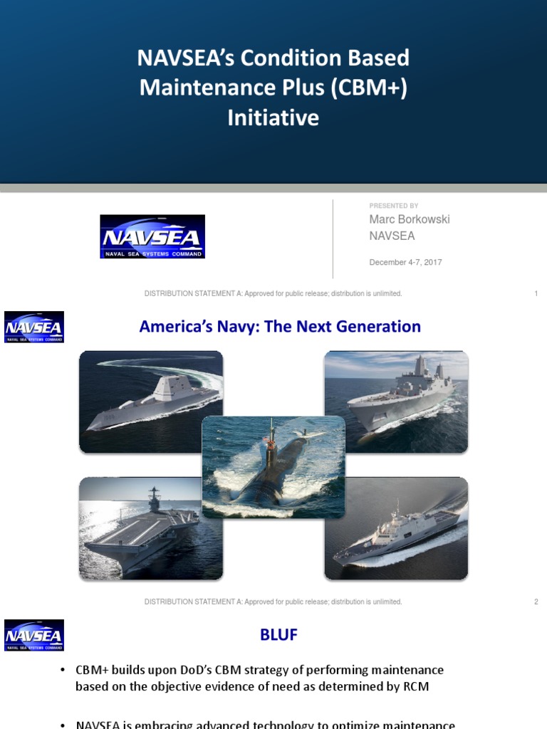 NAVSEA's Condition Based Maintenance Plus (CBM+) Initiative | PDF ...