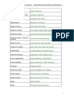 VOCABULARIO Saludos y Cortecia