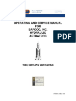 Operating and Service Manual For Hyd. Act. Series 4000,5000,6500