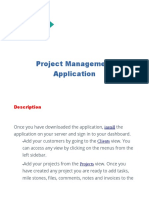 Project Management Application: Description