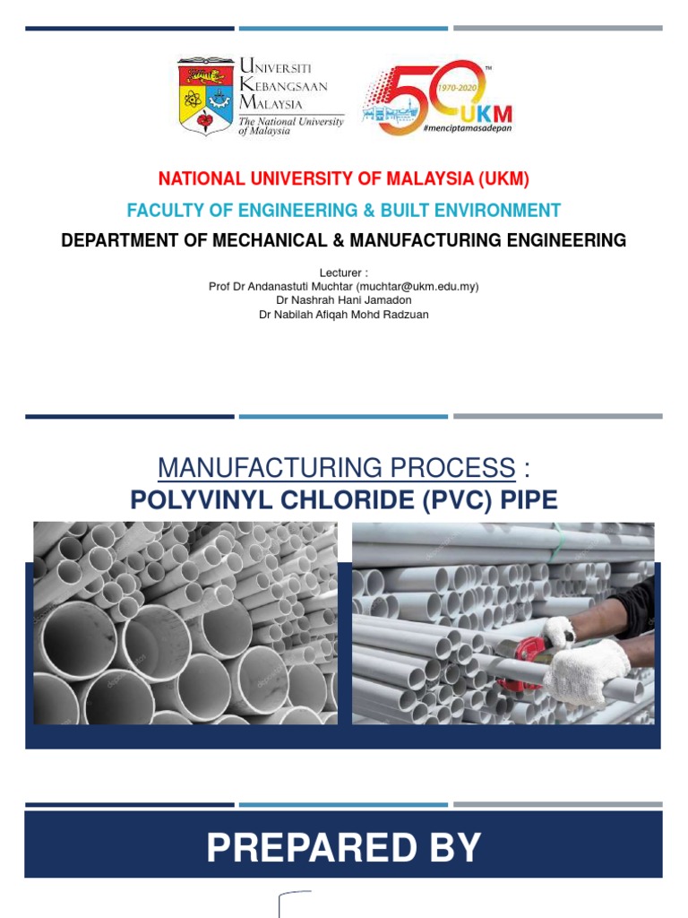 Manufacturing Process of Polyvinyl Chloride (PVC) Pipes An Overview of