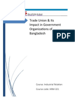 Trade Union & Its Impact in Government Organizations of Bangladesh