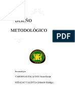 Diseño Metodológico CARDENAS HIDALGO