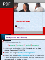 IBM-Mainframes: COBOL Class-1