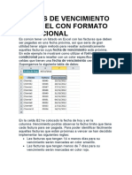 Fechas de Vencimiento en Excel Con Formato Condicional