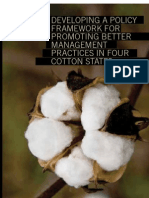 Developing A Policy Framework For Promoting Better Management Practices in Four Cotton States