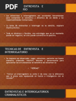 +tecnicas de Entrevista e Interrogatorio+