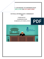 Judiciary and Right To Information (Ms. Samrridhi Kumar) PDF
