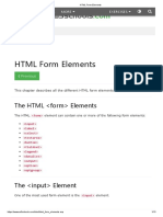 HTML Form Elements Guide