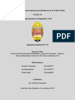 Diseño de Red de Distribución Hidráulica y Línea de Conducción - La Alianza, Colinas, S.B.