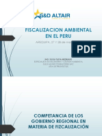 Fiscalización Ambiental en El Perú - Competencia Del Gore