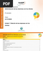 U1. Relaciones de Las Empresas Con Los Clientes - Actividades