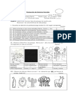 Prueba Ciencias Sociales Tipos de Paisajes