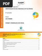 U3. Satisfaccion Del Cliente - Actividades