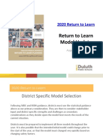Duluth Return To Learn Model Update 08 24 20